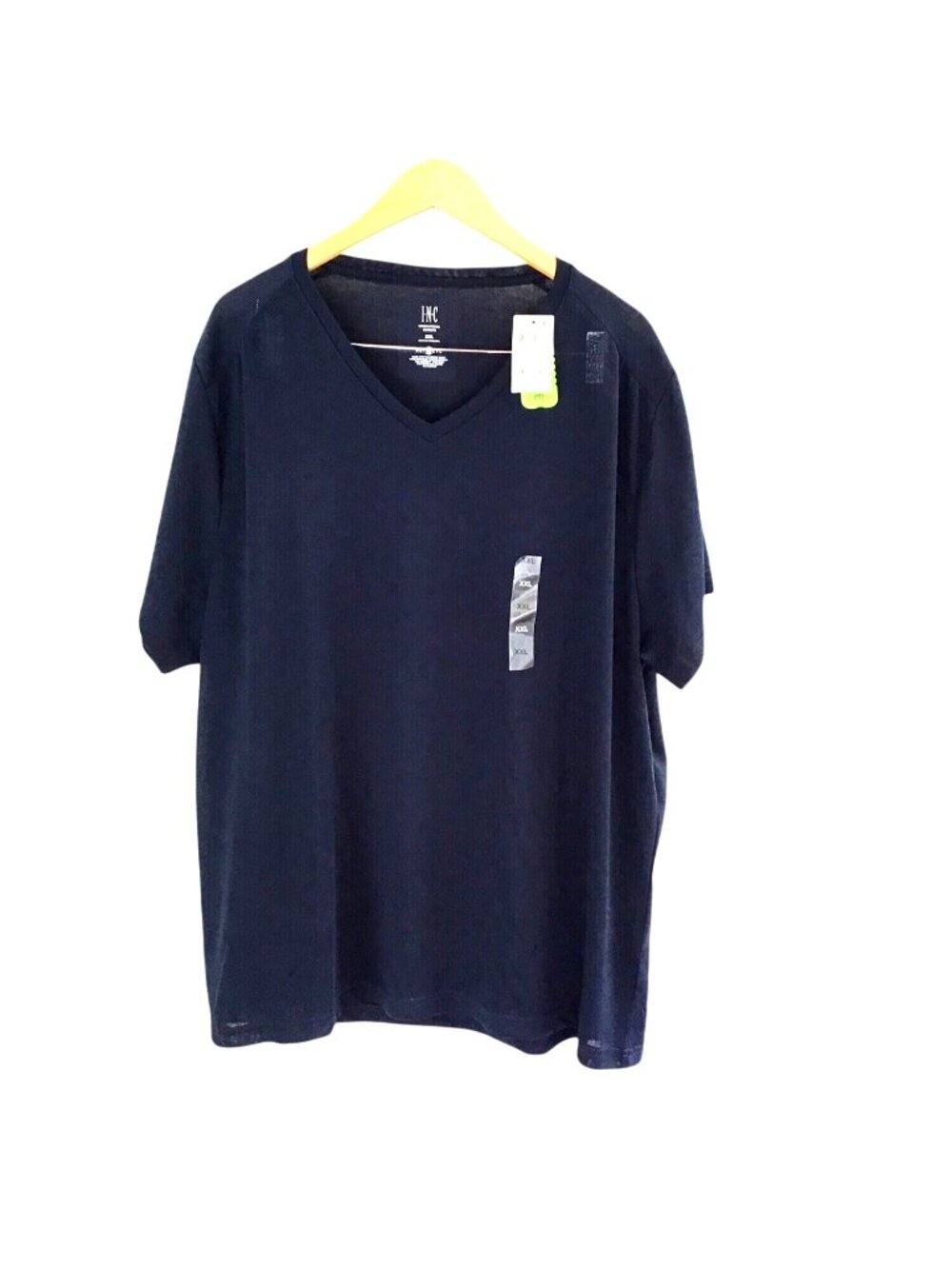 I.N.C.- MEN'S SHORT SLEEVE SOLID BLUE V-NECK T-SHIRT SIZE XX LARGE- NWT